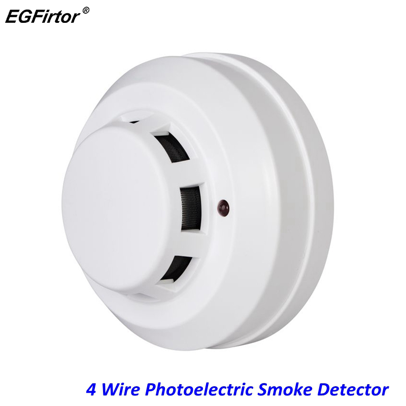 Smoke Detector Interconnected - 화재 경보 4 와이어 광전 연기