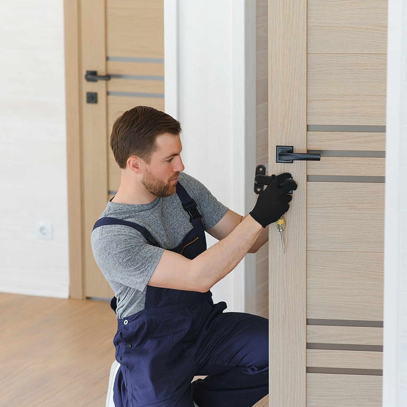 Door Stop Alarm - 도어 스톱 알람 도어 블로커 도난