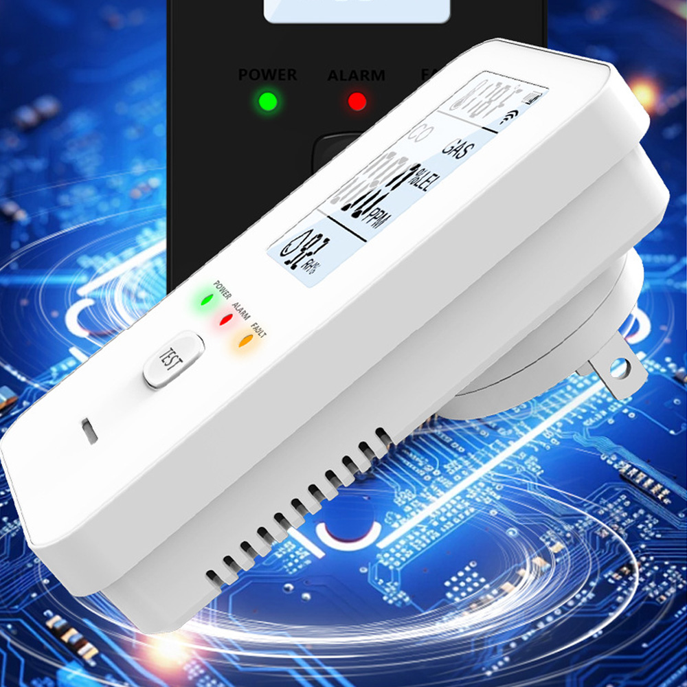 Co Detector Plug - HD 디스플레이 화면이 있는 천연가스 및