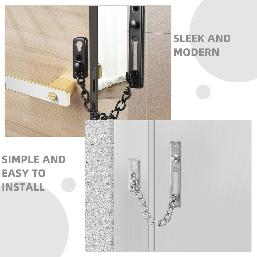 2개입 스테인리스 스틸 도어 체인 잠금장치, 견고한 안 - Security Chain Door 리뷰 및 가격