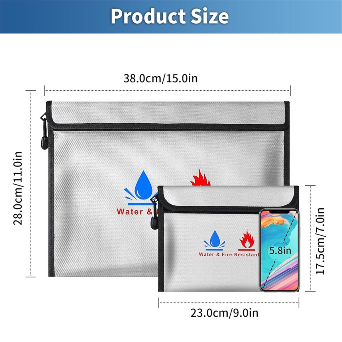 BHBL 방화 및 방수 문서 가방, 증명서, 현금, 카 - Fire Safe Document 리뷰 및 가격