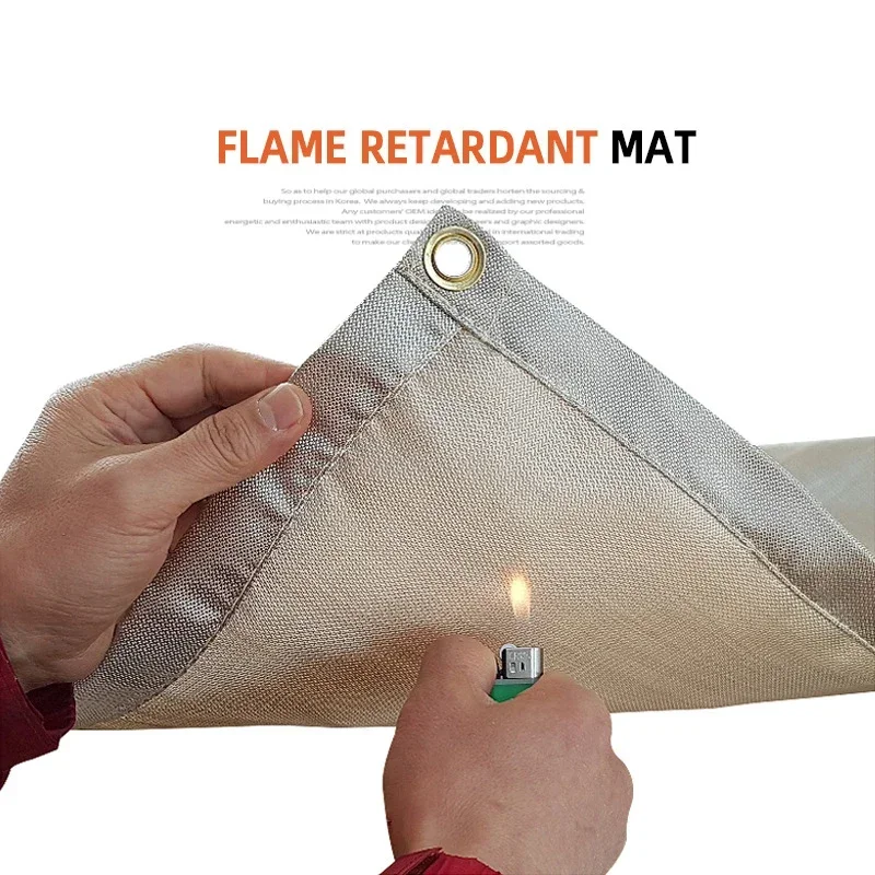 새로운 야외 캠핑 내화 천 피크닉 바베큐 절연 매트 난 - Fire Blanket Kitchen 리뷰 및 가격