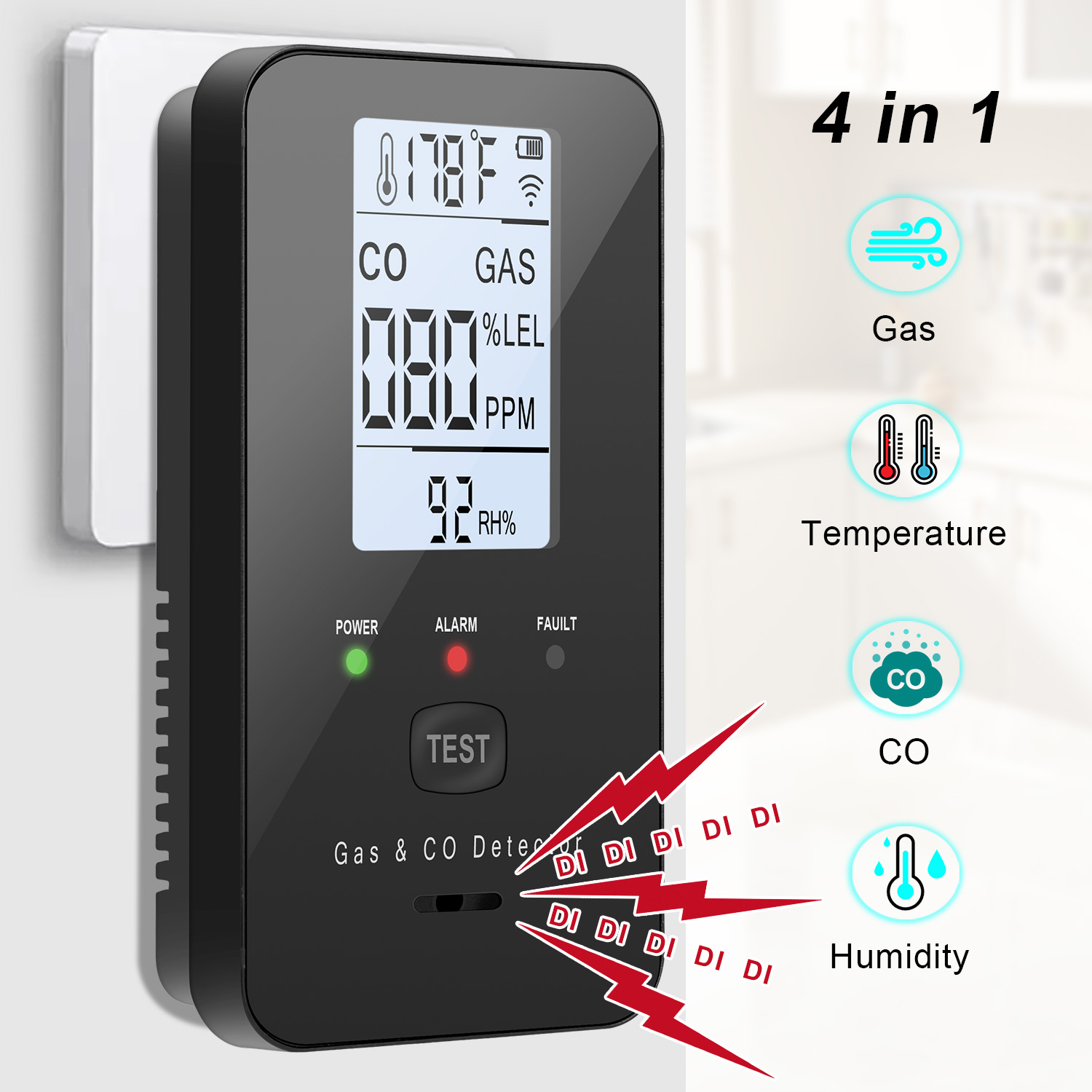 천연가스 및 일산화탄소 감지기, 플러그인 일산화탄소 경 - Co Detector Plug 리뷰 및 가격